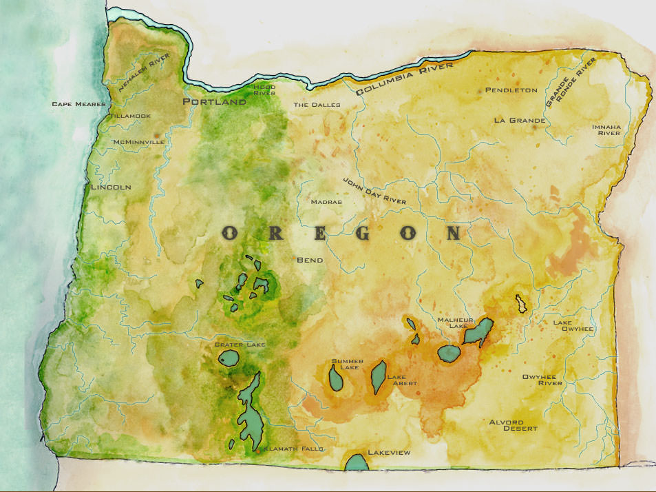 Oregon Map