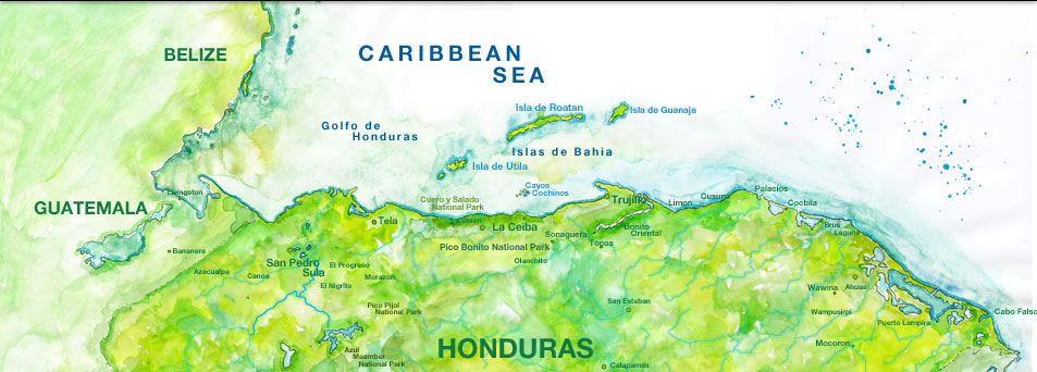 Honduras Map