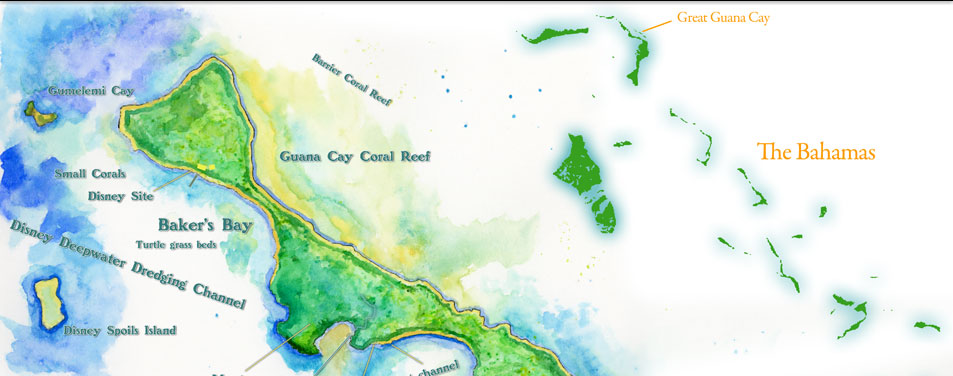 Guana Cay Map