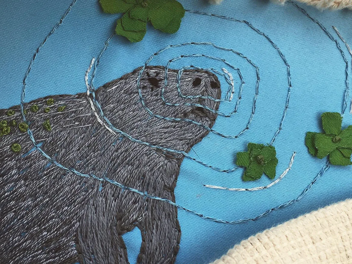 Manatee Hoop Art