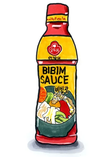 Sketch by Erik Gauger of Bibim Sauce