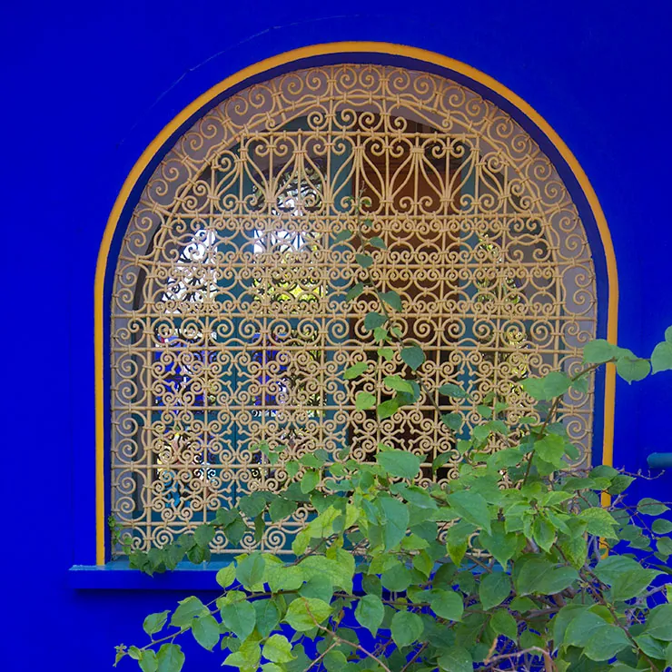 Orange and Blue Window, Majorelle Gardens