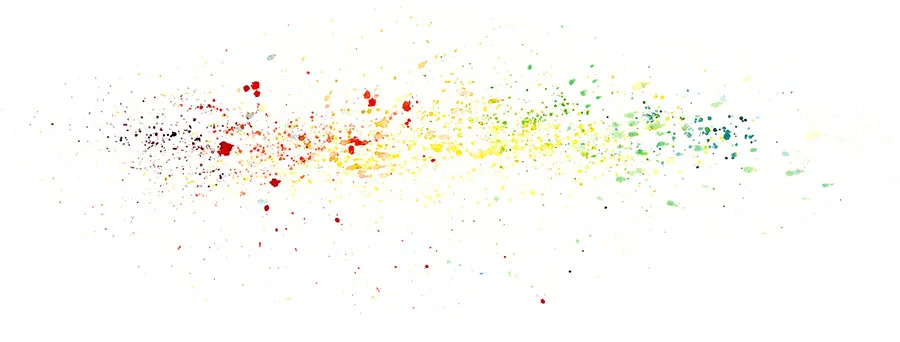 Ink spatter painting of Phish's Boogie On Reggae Woman, Chula Vista, September 18, 1999