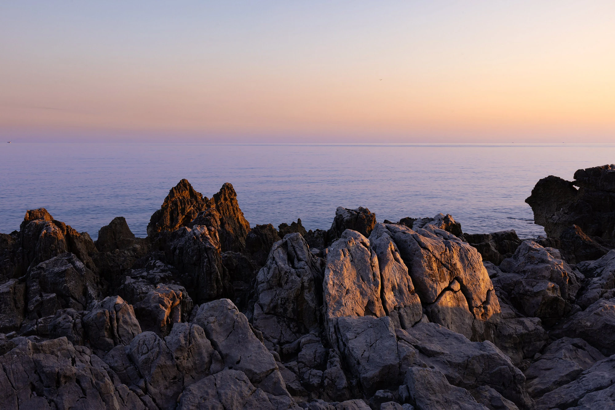The Tyrrhenian Sea below Cefal&ugrave;, Sicily