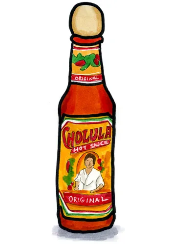 Sketch by Erik Gauger of Cholula Hot Sauce