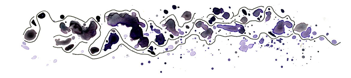 Watercolor and ink spatter artwork inspired by the Jerry Garcia Band's 1989 Don't Let Go jam with Clarence Clemons at the Warfield in San Francisco