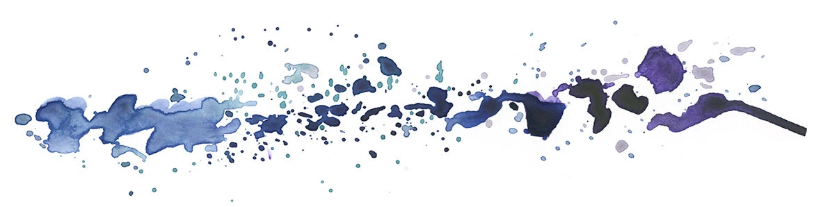 Watercolor and ink spatter artwork inspired by the Jerry Garcia Band's 1977 Don't Let Go jam at Santa Rosa High School