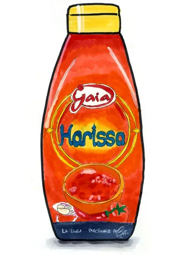 Sketch by Erik Gauger of Gaia Harissa