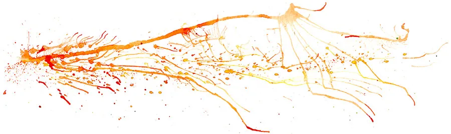 Ink spatter painting of Phish's Ghost into Sample in a Jar, Atlanta, July 23, 1997