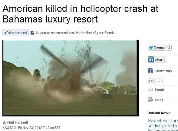 Bakers Bay Helicopter Crash