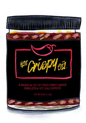 Sketch by Erik Gauger of Hot Crispy Oil
