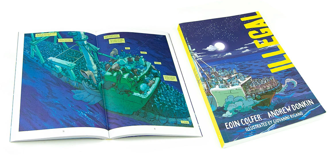 Illegal graphic novel by Eoin Colfer and Andrew Donkin about migration from Africa to Europe