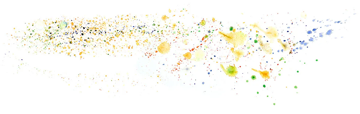 Ink spatter painting of Phish's Island Tour Mike's Song into Weekapaug Groove, Nassau Coliseum, April 3, 1998