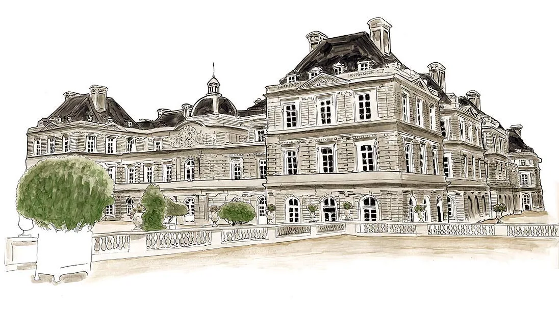 Luxembourg Palace Sketch