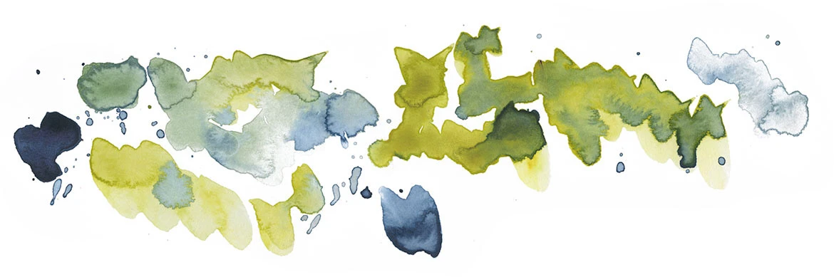 Watercolor and ink spatter artwork inspired by Jerry Garcia and Merl Saunders' 1974 La La jam at Keystone Berkeley