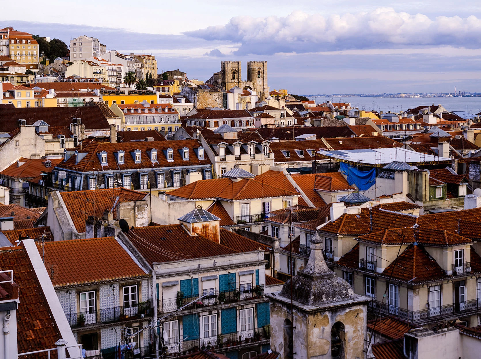 A view of the Lisbon Alfama District