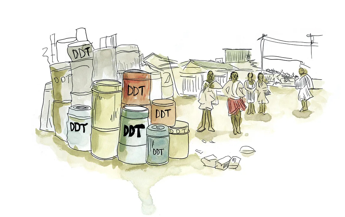 Developing nations and DDT. Michael Crichton was wrong about DDT as well.
