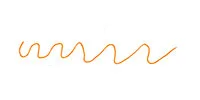 Ink swatch from an orange Micron 05 liner pen.