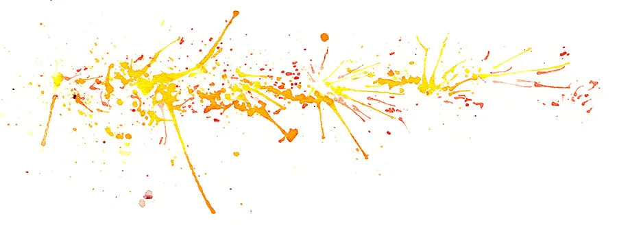 Ink spatter painting of Phish's No Men In No Man's Land into Twist, Madison Square Garden, December 28, 2017