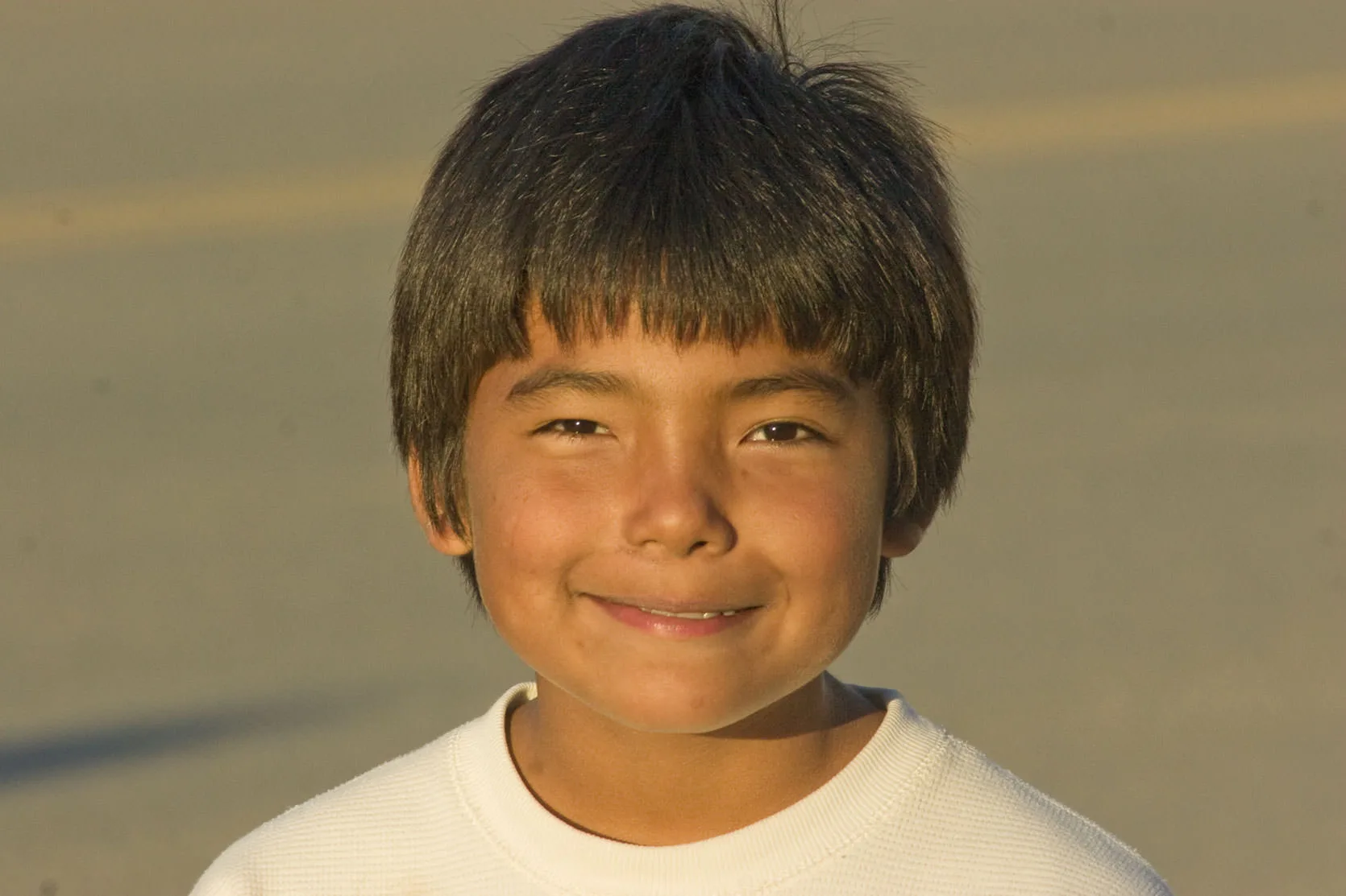 Smiling Boy in Nome, Alaska
