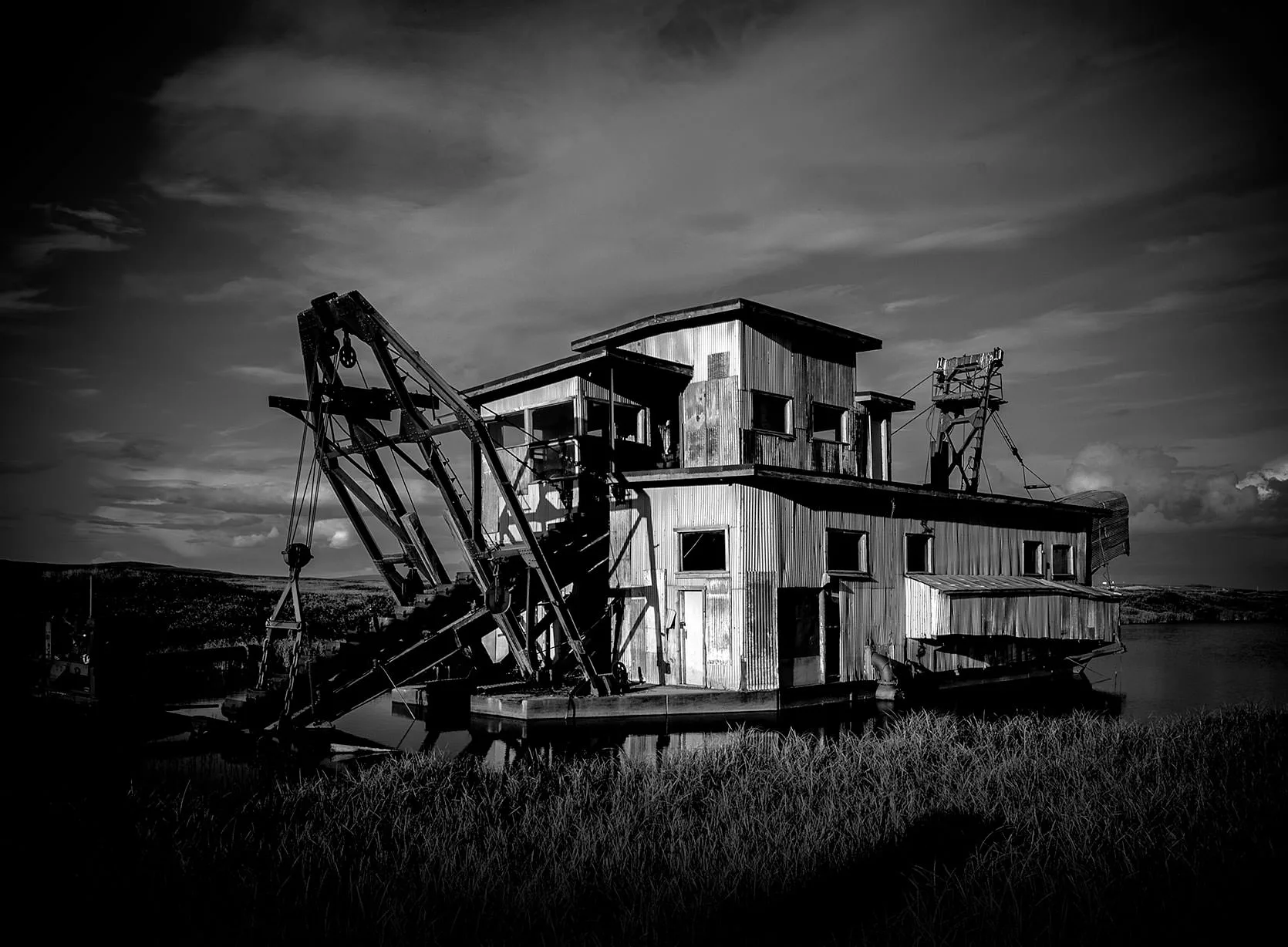 Abandoned gold dredge near Nome, Alaska.