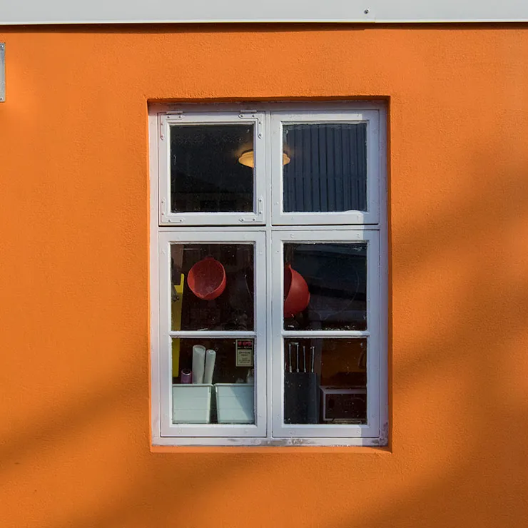Orange Window, Reykjavík, Iceland