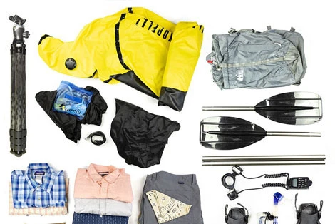 Packing a packraft for travel