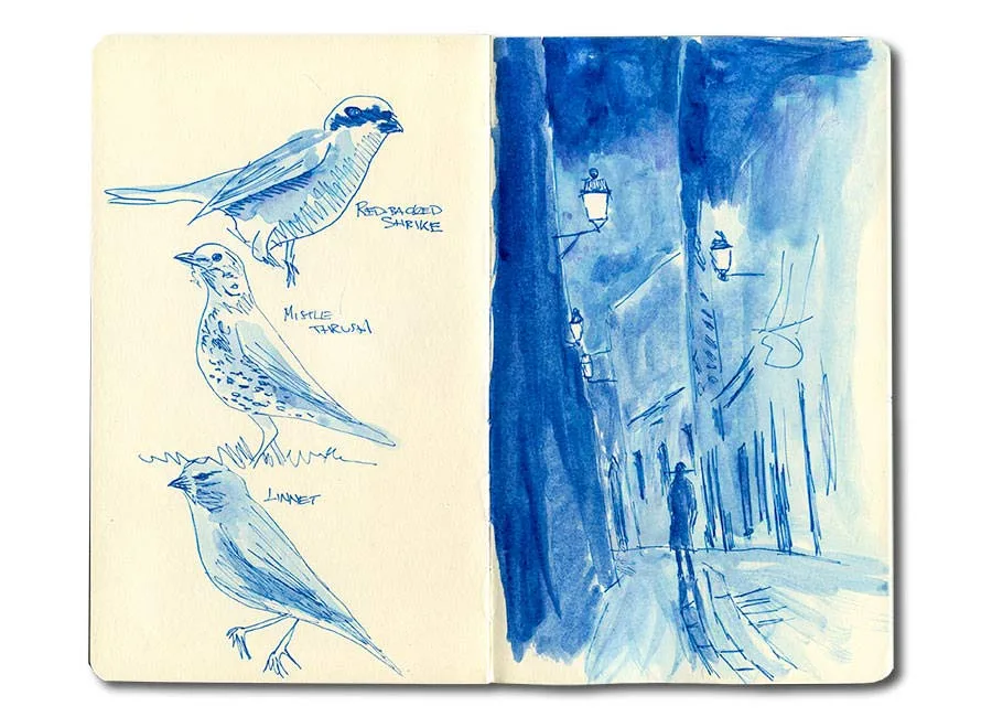 Paris Moleskine sketches