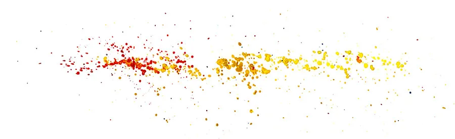 Ink spatter painting of Phish's 2001 into Mike's Song at the Gorge, July 17, 1998