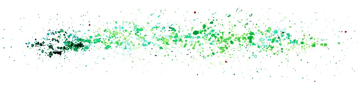 Ink spatter painting of Phish's Ya Mar into Runaway Jim into Reba, IT Festival, August 2, 2003
