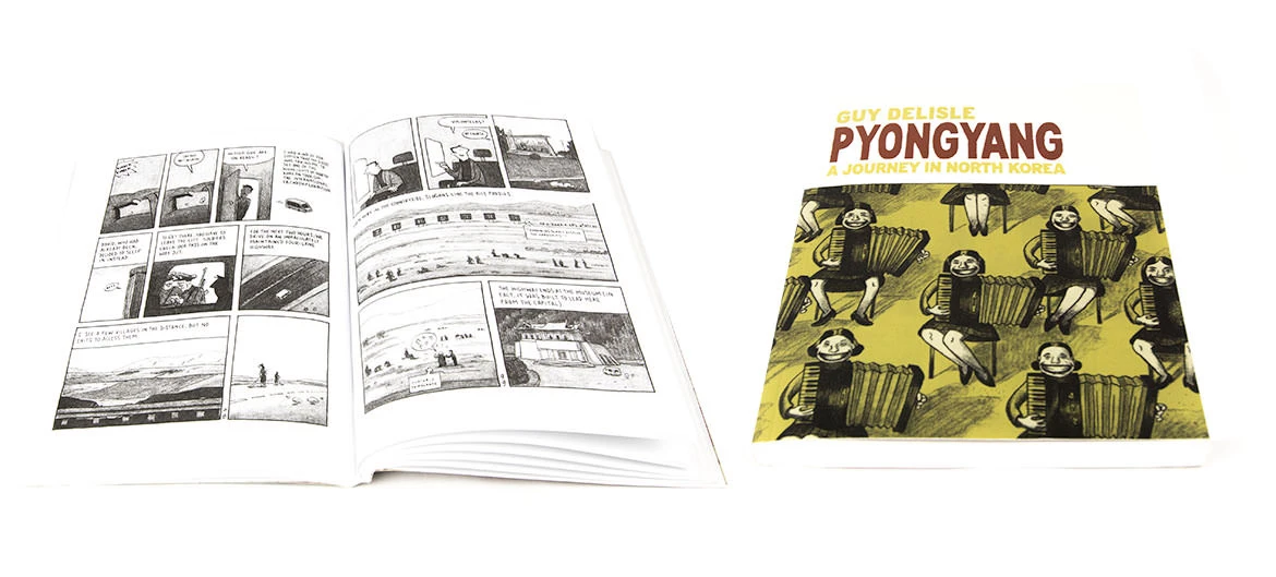 Pyongyang graphic novel by Guy Delisle depicting life in North Korea