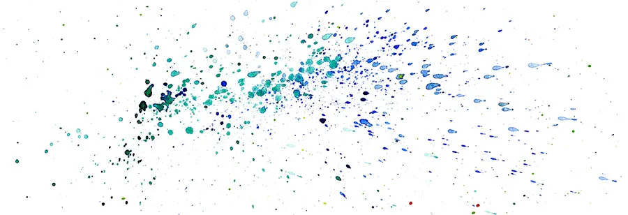 Ink spatter painting of Phish's Runaway Jim, Star Lake Amphitheatre, August 11, 1998