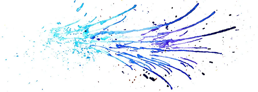 Ink spatter painting of Phish's Sand into Quadrophonic Toppling, Big Cypress, December 31, 1999