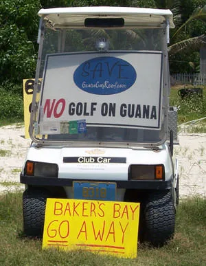 Go Away Bakers Bay Signs