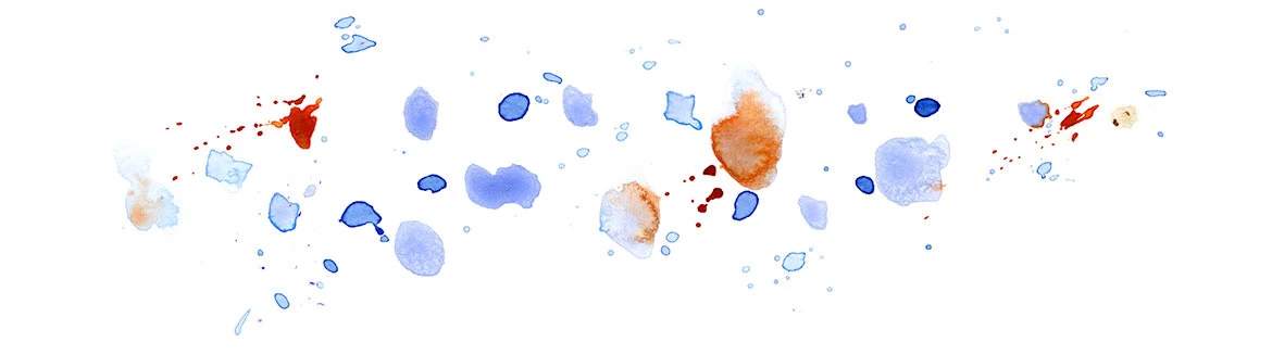 Watercolor and ink spatter artwork inspired by the Jerry Garcia Band's 1976 Stir It Up jam at Sophie's in Palo Alto