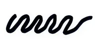 A thick black Sharpie ink squiggle on white