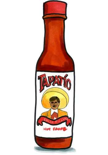 Sketch by Erik Gauger of Tapatio Salsa Picante Hot Sauce