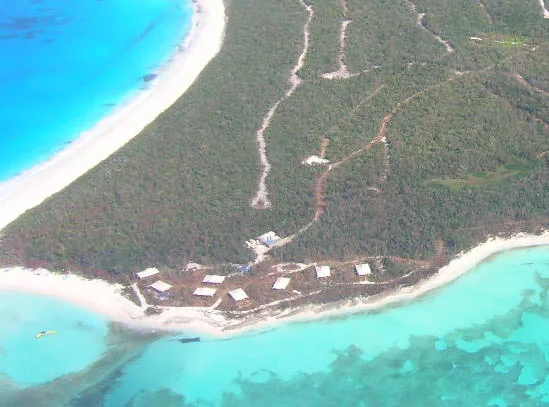 Workers are holed up at the Northeastern end of Great Guana Cay