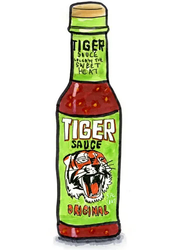 Sketch by Erik Gauger of Tiger Sauce