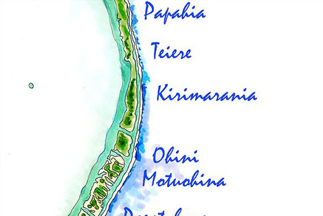 Tikehau Atoll Map