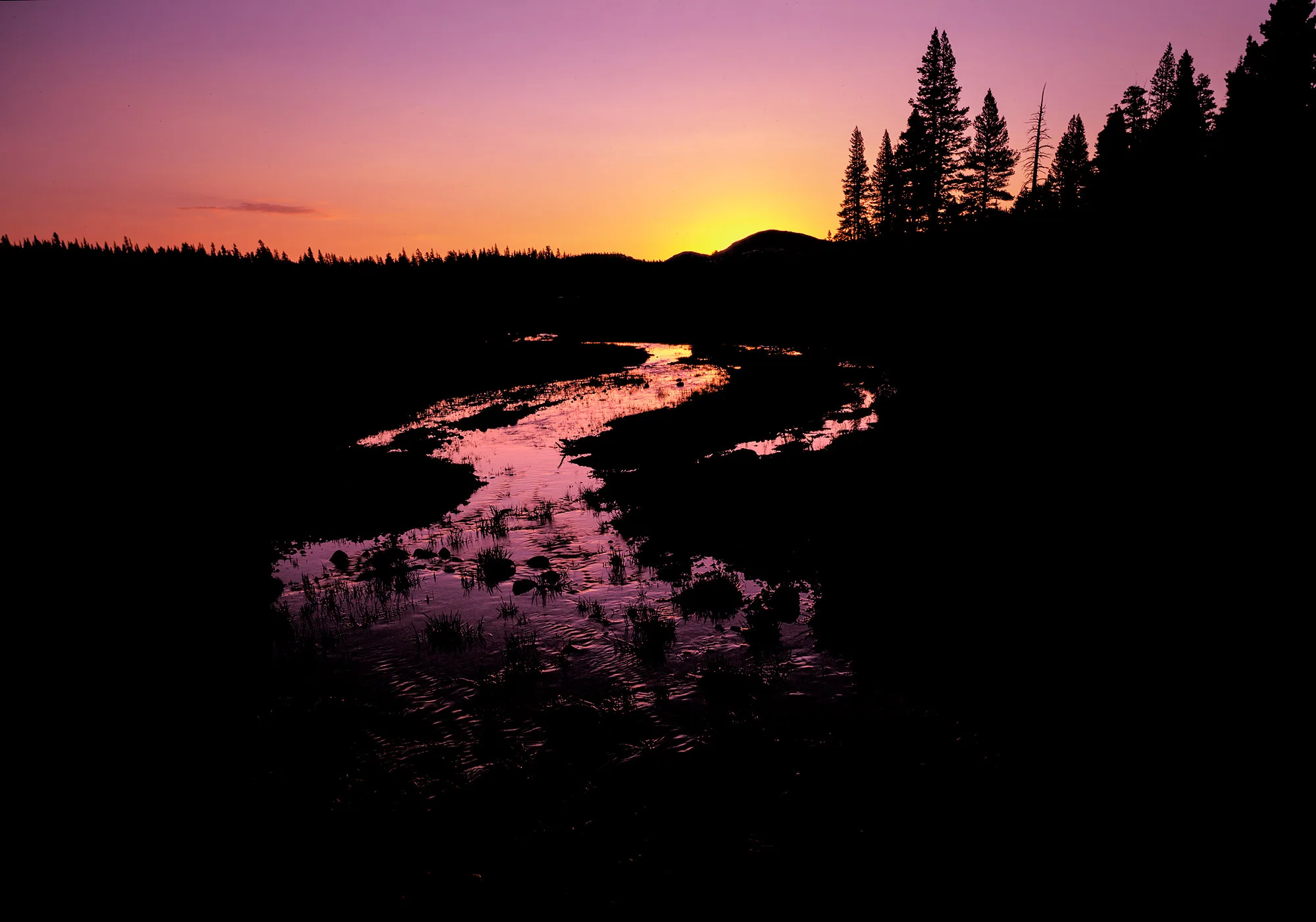 River in Tuolumne Meadows, Yosemite, California