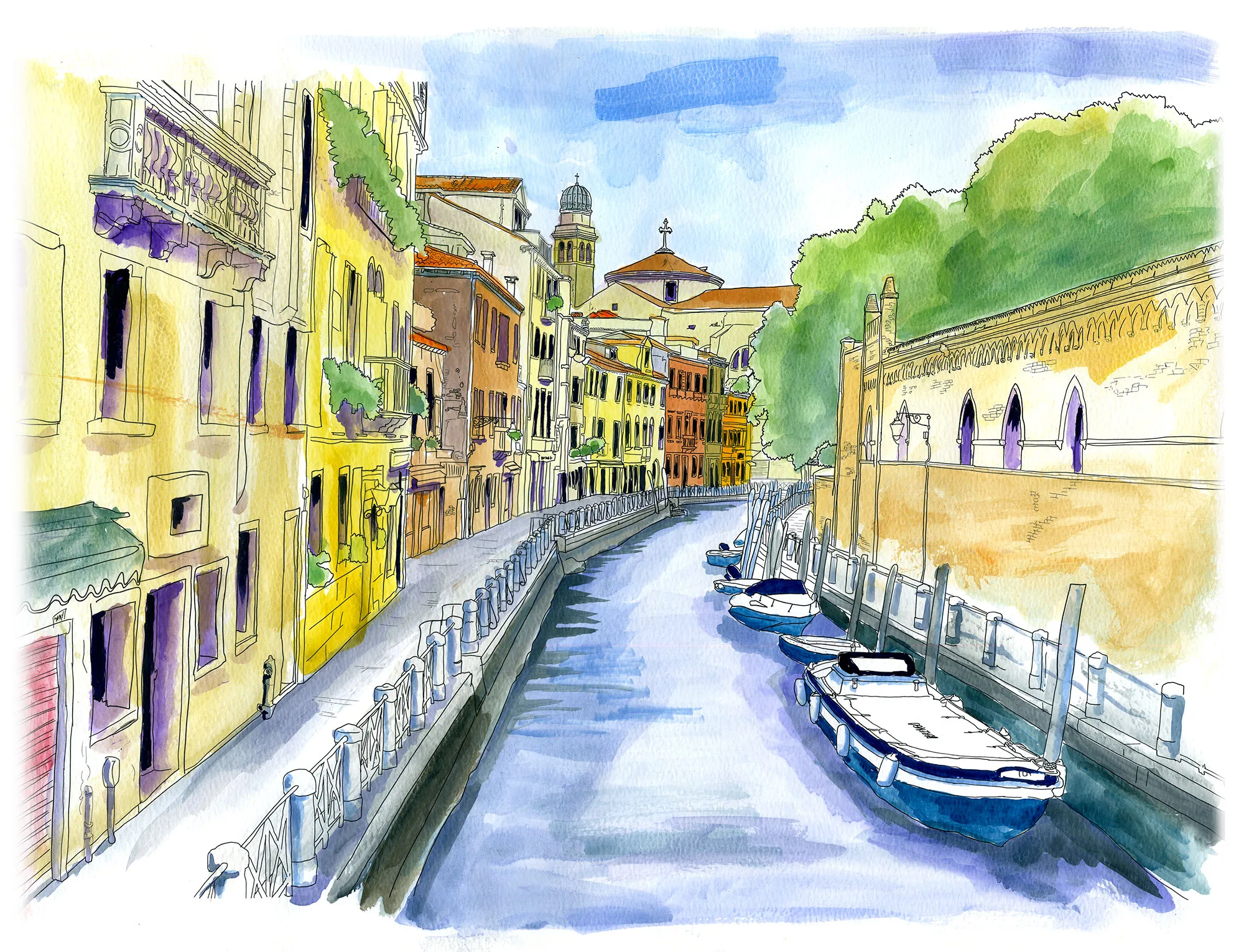 Venice Canal Sketch